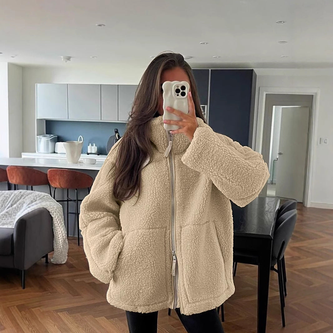 Helvano | Oversized Fleecejacke für Damen