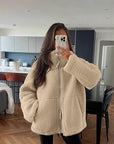 Helvano | Oversized Fleecejacke für Damen