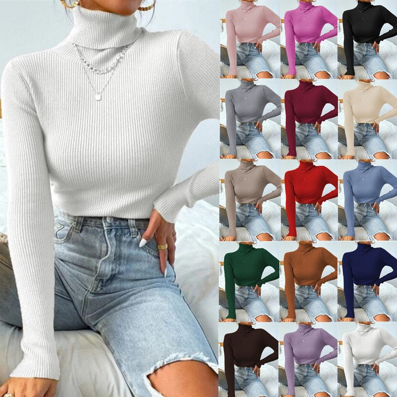 Helvano | Rollkragenpullover mit Rippstruktur für Damen