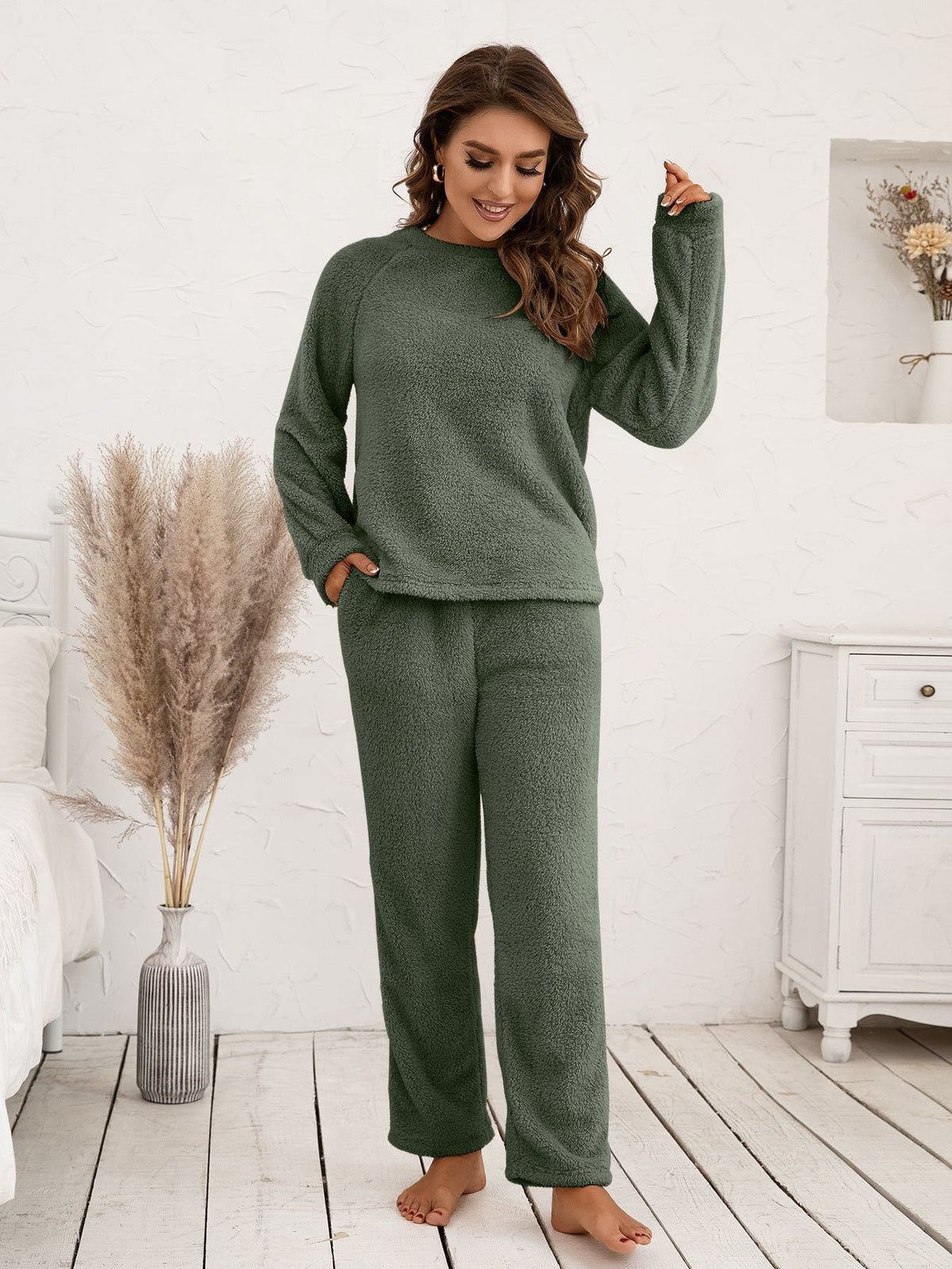 Helvano | Kuscheliges Fleece-Pyjama-Set für Damen