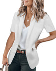 Helvano | Kurzarm-Blazer für Damen mit Taschen