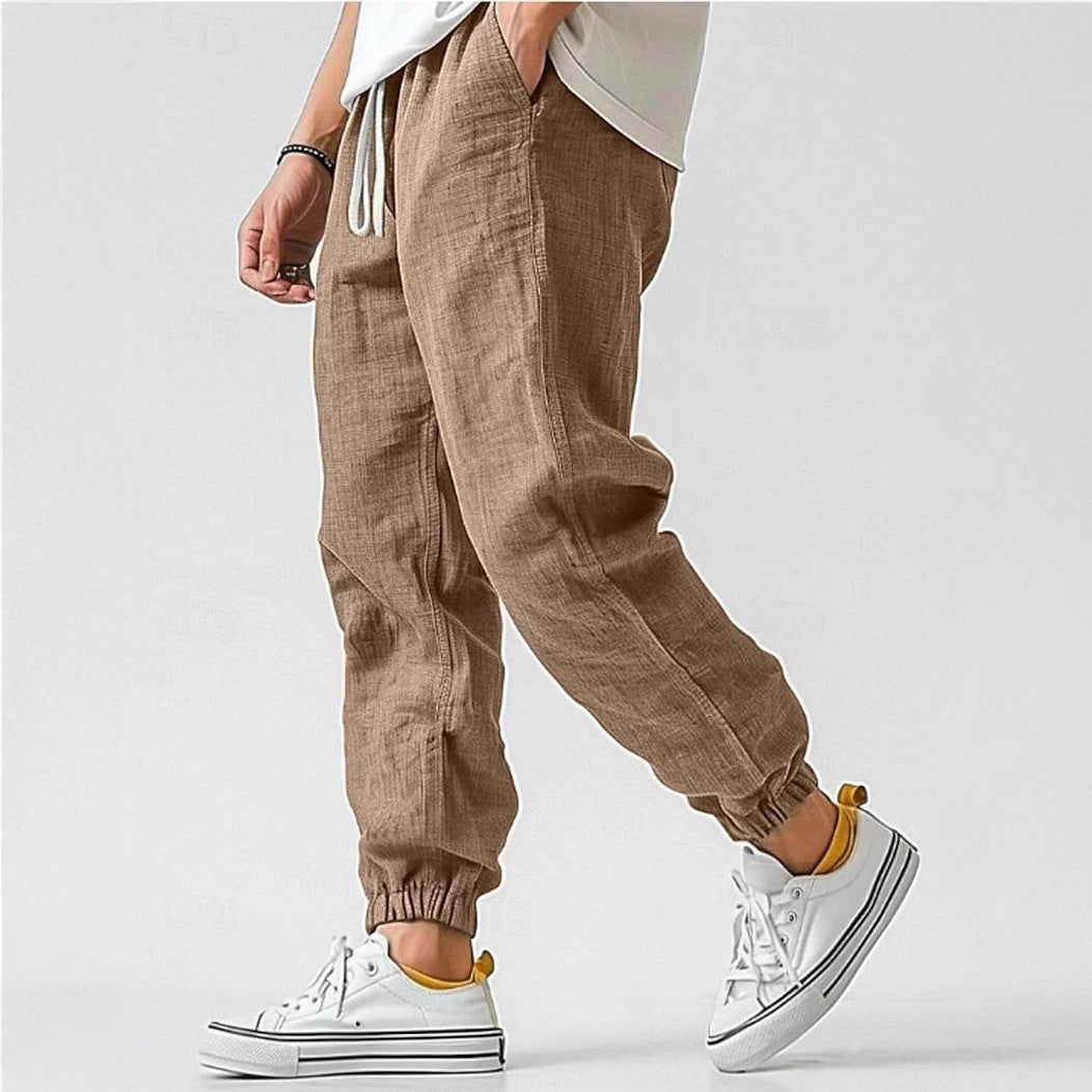 Helvano | Leinenhose für Herren mit elastischem Bund