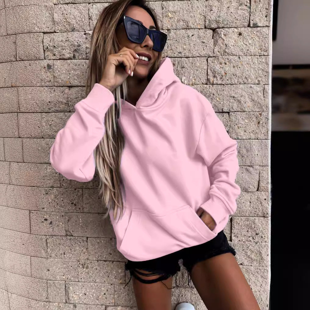 Helvano | Damen Kapuzenpullover mit Fleece-Futter