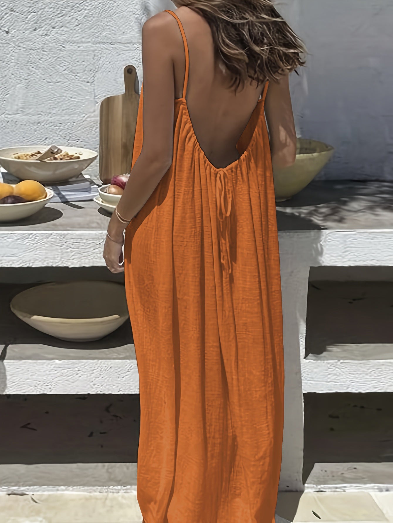 Helvano | Trägerkleid mit Spaghettiträgern für Damen