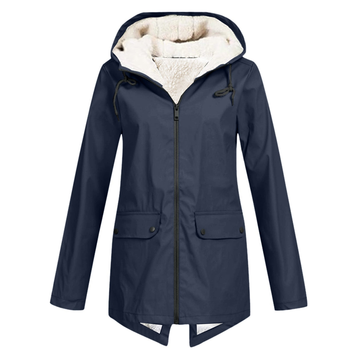 Helvano | Gefütterte Regenjacke mit Kapuze für Damen