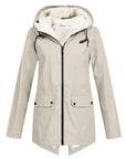 Helvano | Gefütterte Regenjacke mit Kapuze für Damen