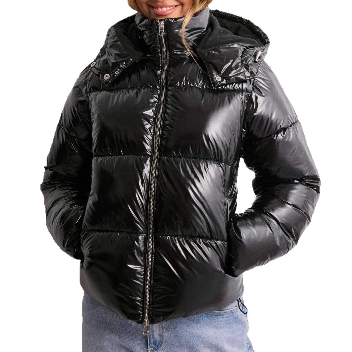 Helvano | Damen Steppjacke mit verstellbarer Kapuze