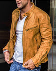 Helvano | Bikerjacke für Herren mit asymmetrischem Reissverschluss