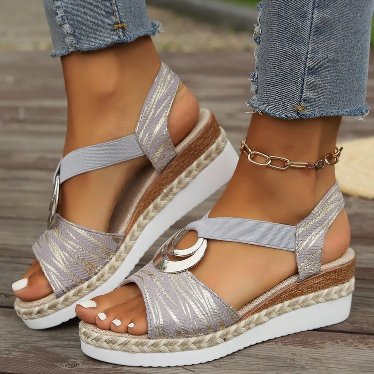 Helvano | Damen Keilsandalen mit Absatz