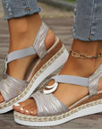 Helvano | Damen Keilsandalen mit Absatz