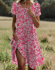 Helvano | Midikleid für Damen mit Blumenmuster