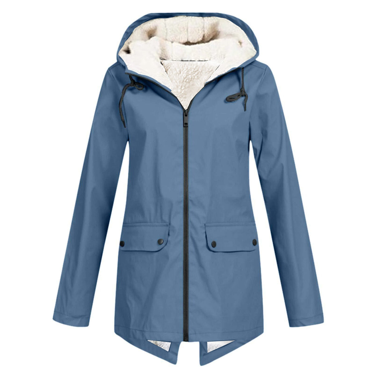 Helvano | Gefütterte Regenjacke mit Kapuze für Damen