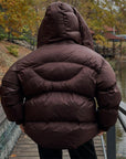 Helvano | Gesteppte Winterjacke mit Kapuze für Damen in Dunkelbraun
