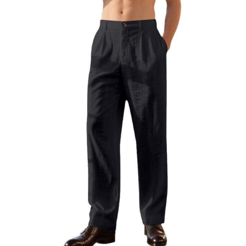 Helvano | Leinenhose mit weitem Bein für Herren