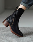 Helvano | Damen Stiefeletten mit Blockabsatz