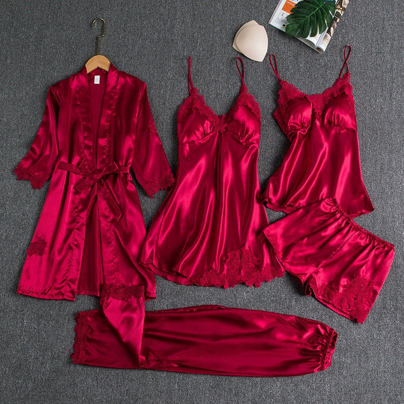 Helvano | Damen Pyjama-Set aus Satin