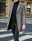 Helvano | Eleganter Wintermantel mit Revers für Herren
