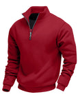 Helvano | Sweatshirt mit Stehkragen und Reissverschluss für Herren