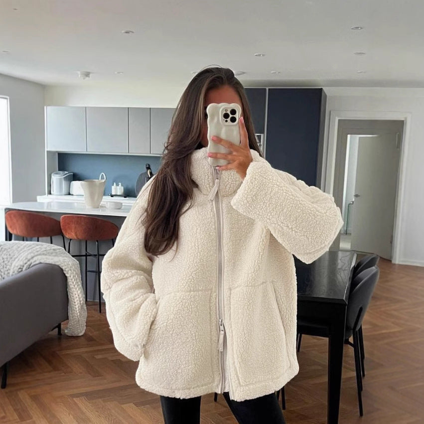 Helvano | Oversized Fleecejacke für Damen