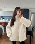Helvano | Oversized Fleecejacke für Damen