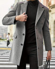 Helvano | Eleganter Wintermantel mit Revers für Herren
