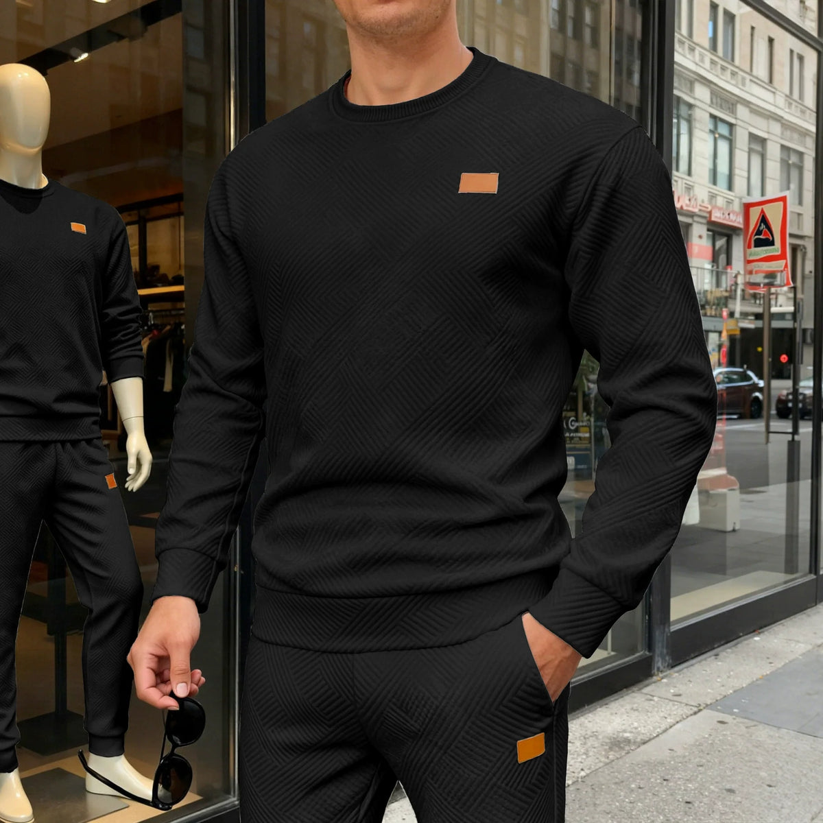 Helvano | Strukturstrick-Pullover für Herren