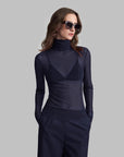 Helvano | Transparente Rollkragen-Bluse für Damen