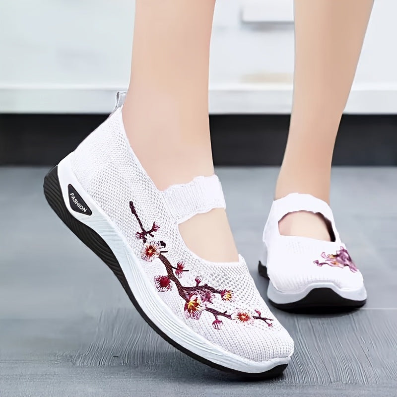 Helvano | Bestickte Blumen-Sneaker für Damen