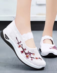 Helvano | Bestickte Blumen-Sneaker für Damen