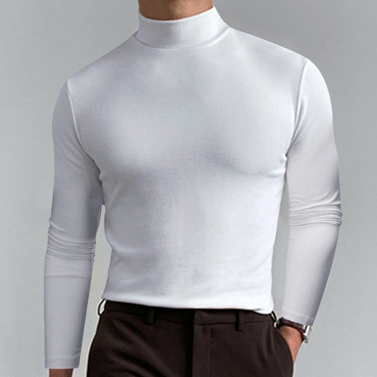 Helvano | Rollkragenpullover für Herren aus Baumwollmischung
