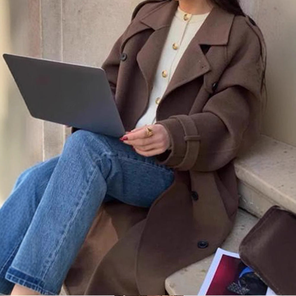 Helvano | Oversized Wollmantel für Damen