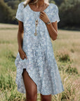 Helvano | Midikleid für Damen mit Blumenmuster
