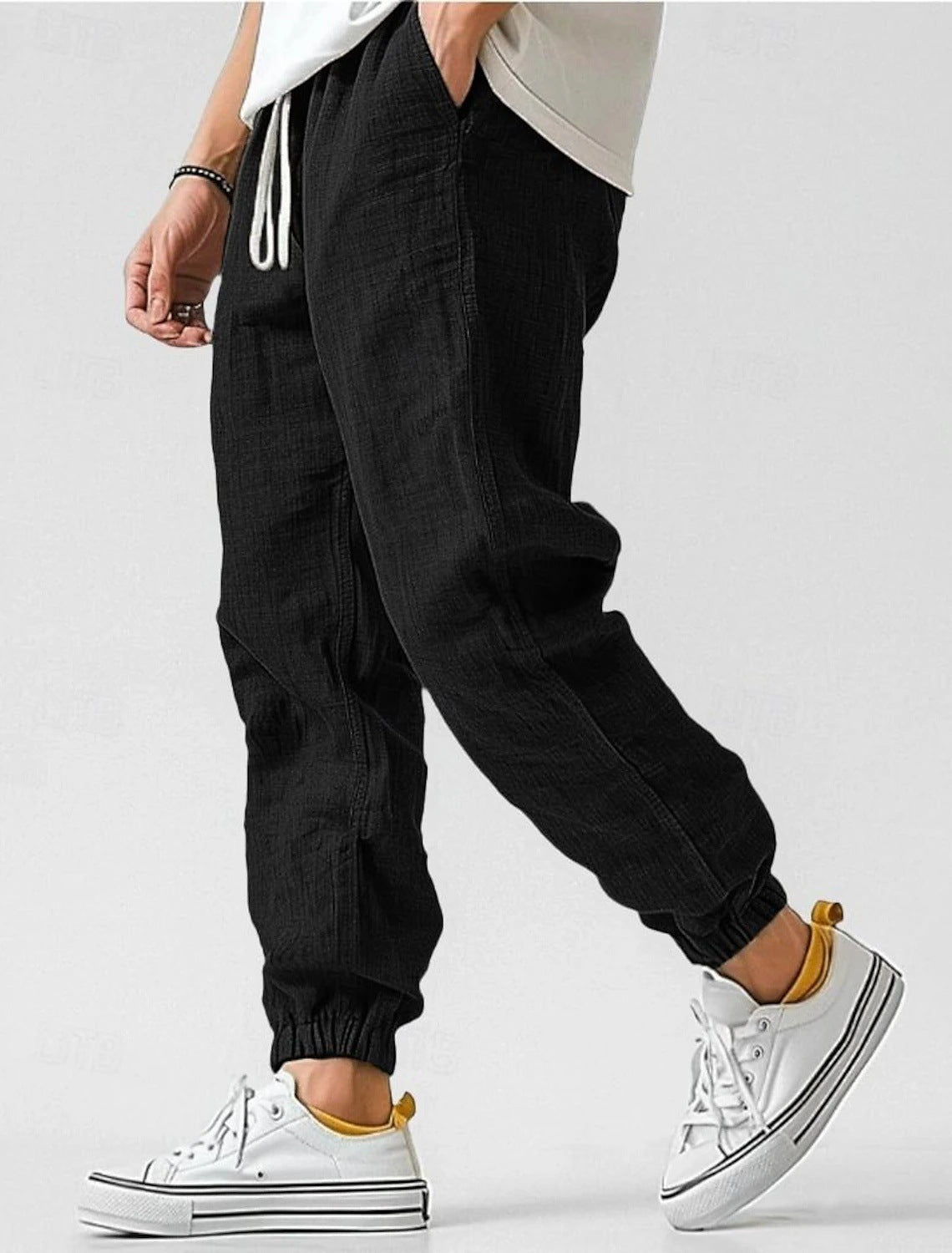 Helvano | Leinenhose für Herren mit elastischem Bund