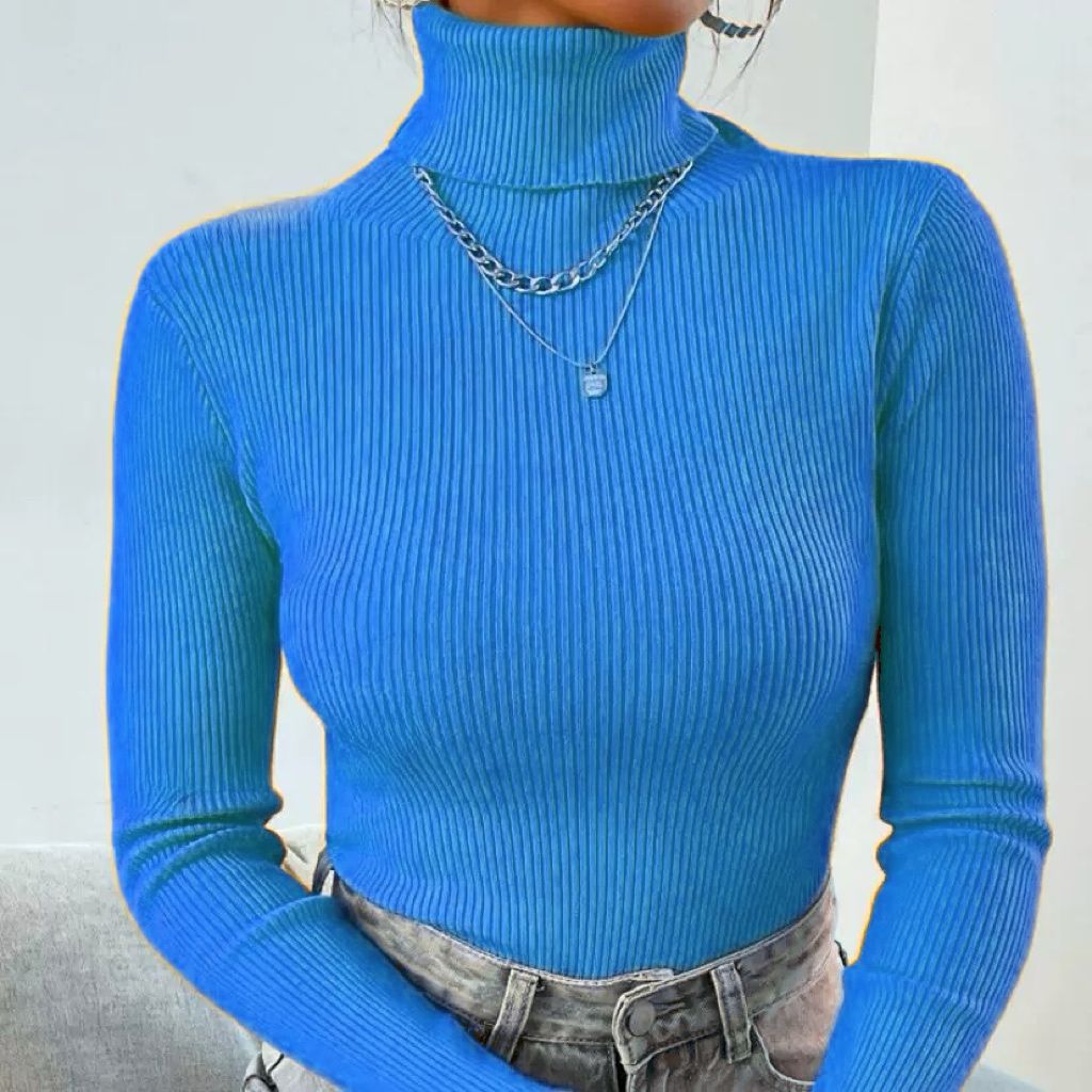 Helvano | Rollkragenpullover mit Rippstruktur für Damen