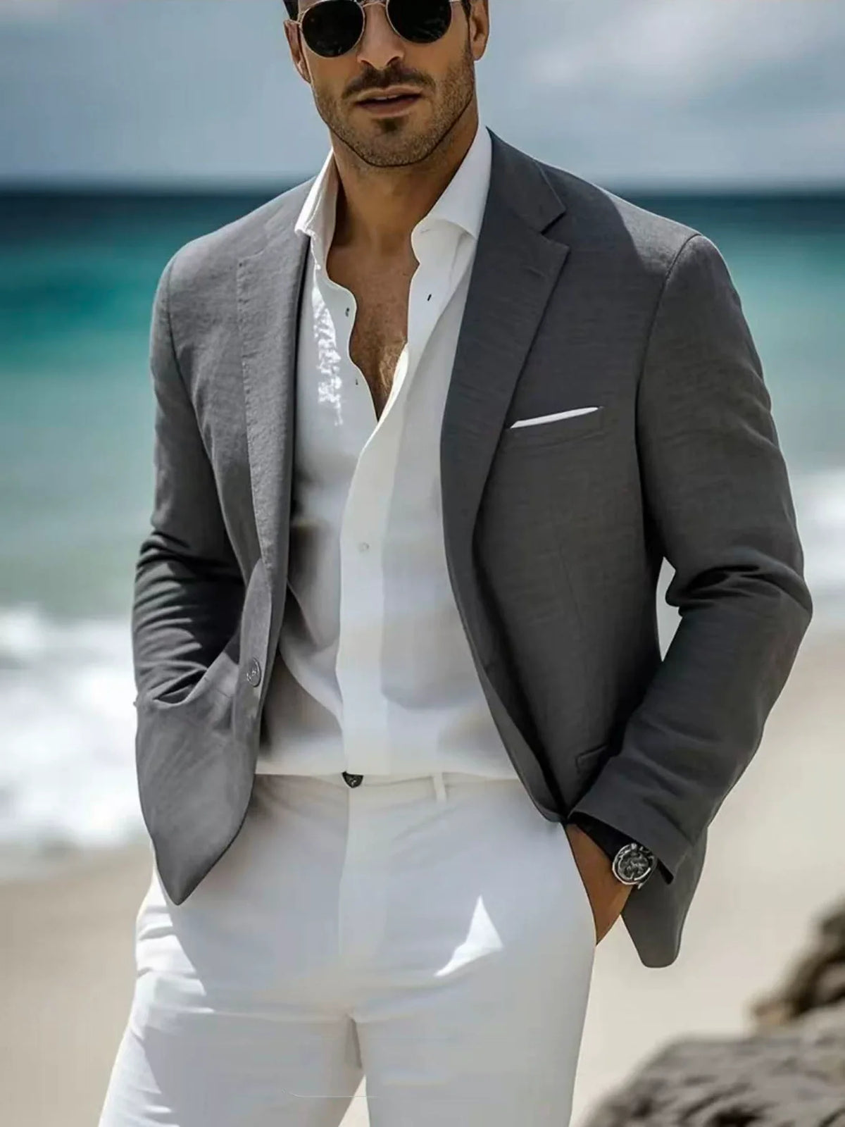 Helvano | Herren Blazer mit klassischem Revers