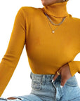 Helvano | Rollkragenpullover mit Rippstruktur für Damen