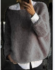 Helvano | Oversized Pullover mit U-Boot-Ausschnitt für Damen