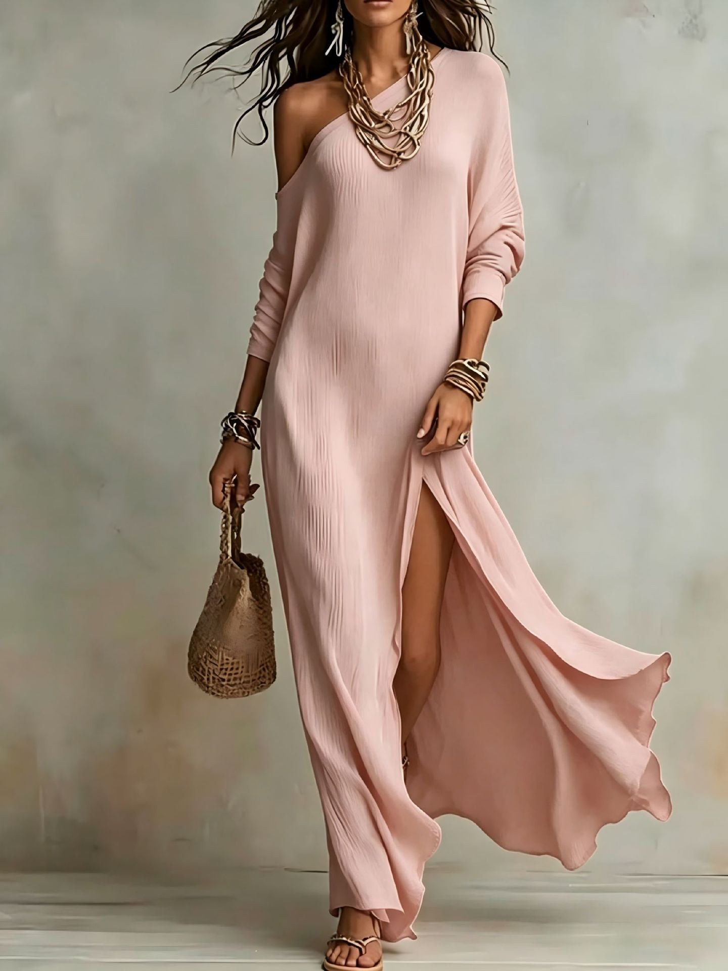 Helvano | One-Shoulder Kleid für Damen