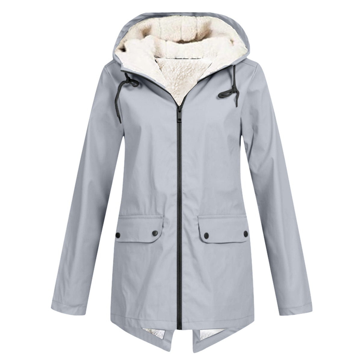 Helvano | Gefütterte Regenjacke mit Kapuze für Damen