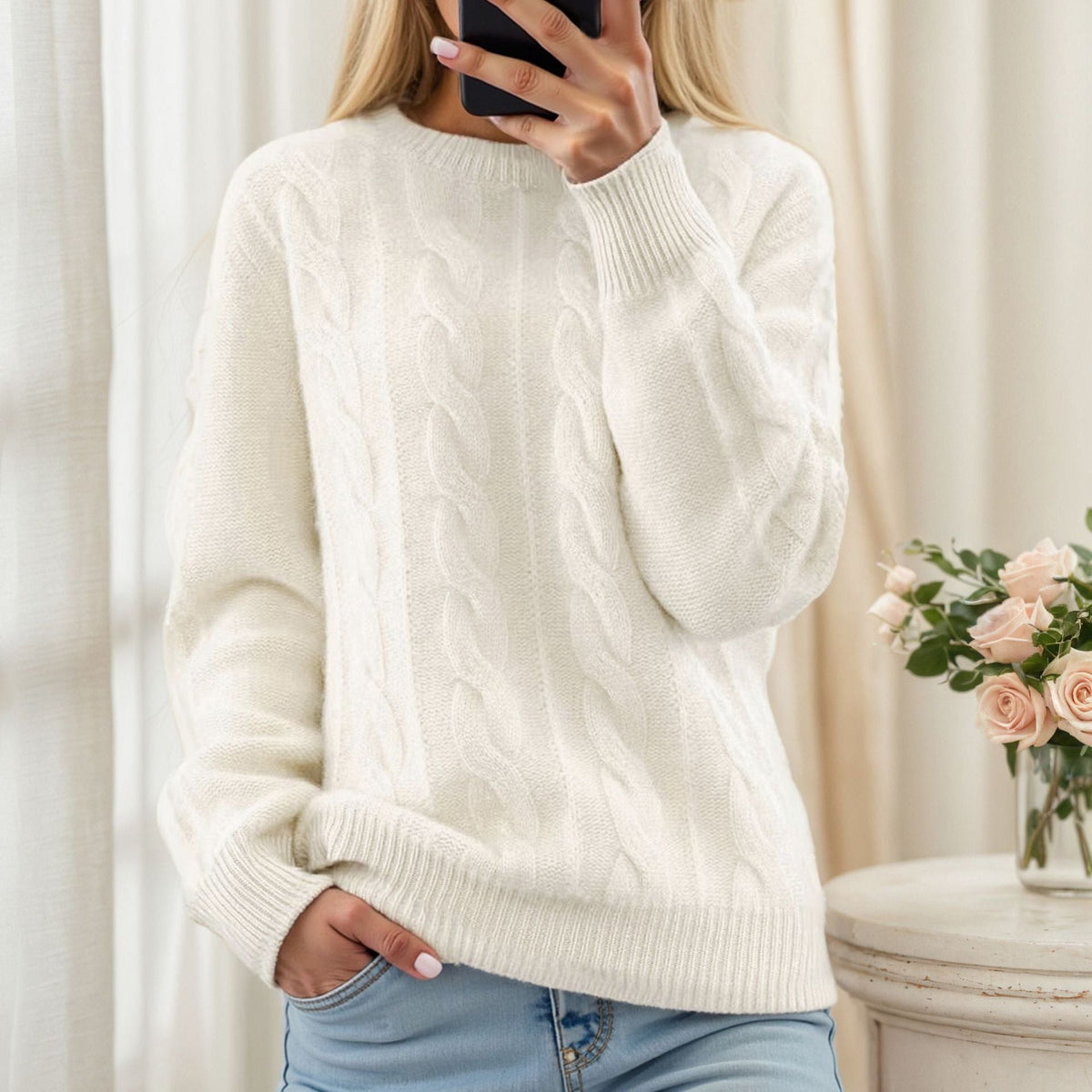 Helvano | Klassischer Warmer Strickpullover für Damen