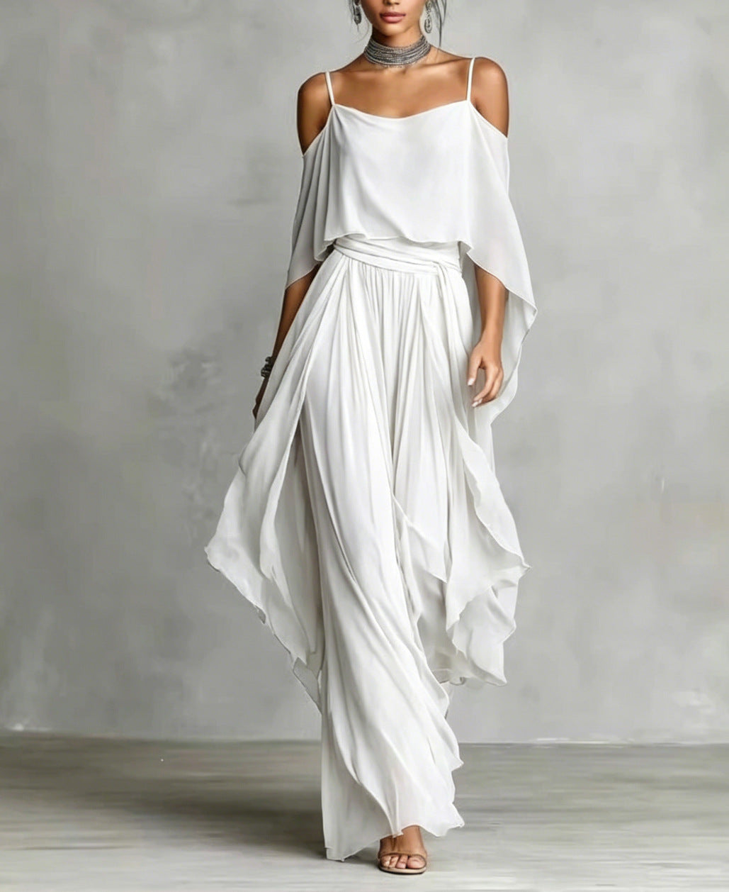 Helvano | Elegantes Chiffon-Set für Damen