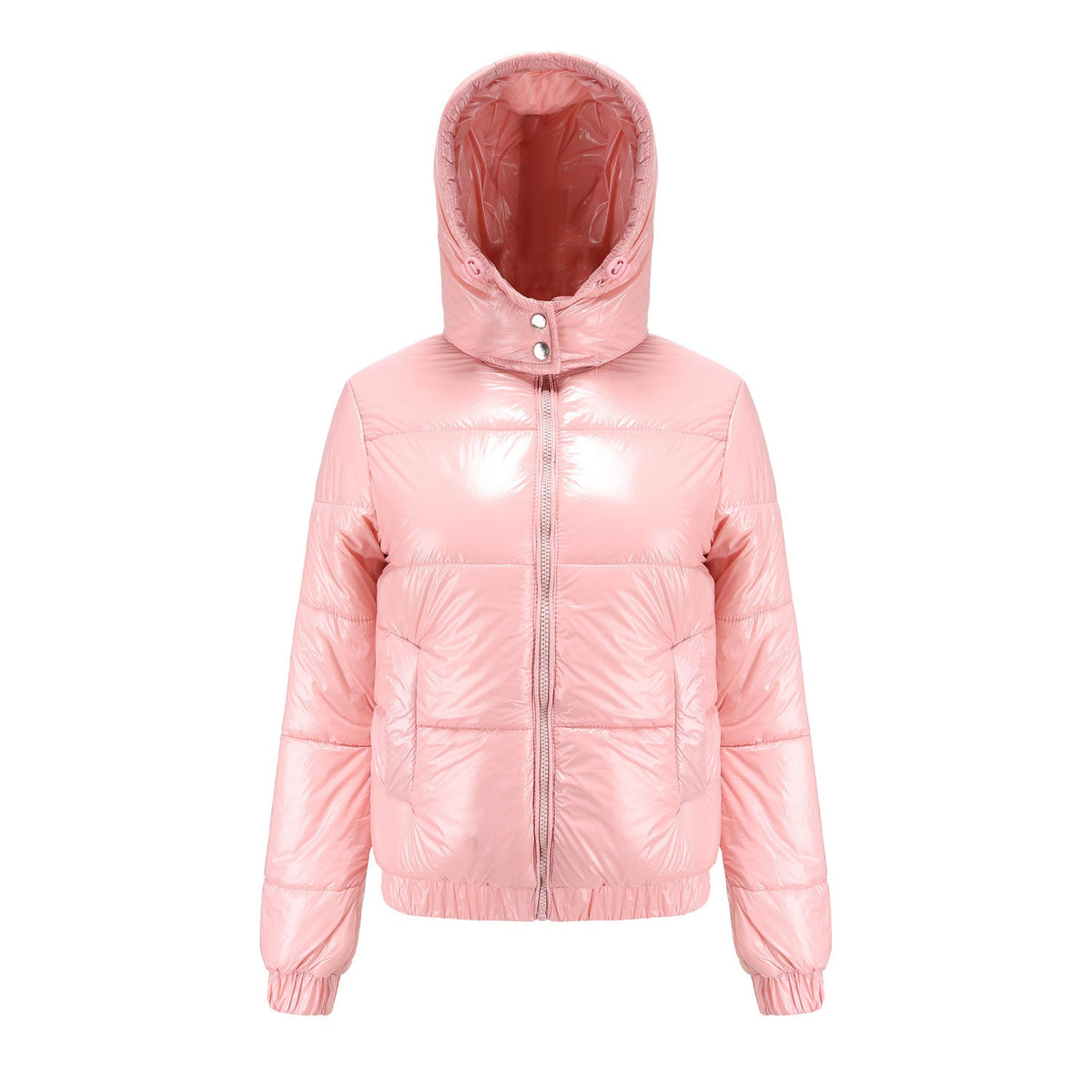 Helvano | Glänzende Winterjacke mit Kapuze für Damen
