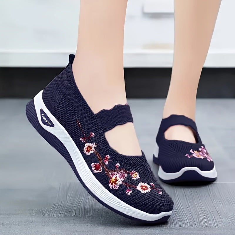 Helvano | Bestickte Blumen-Sneaker für Damen