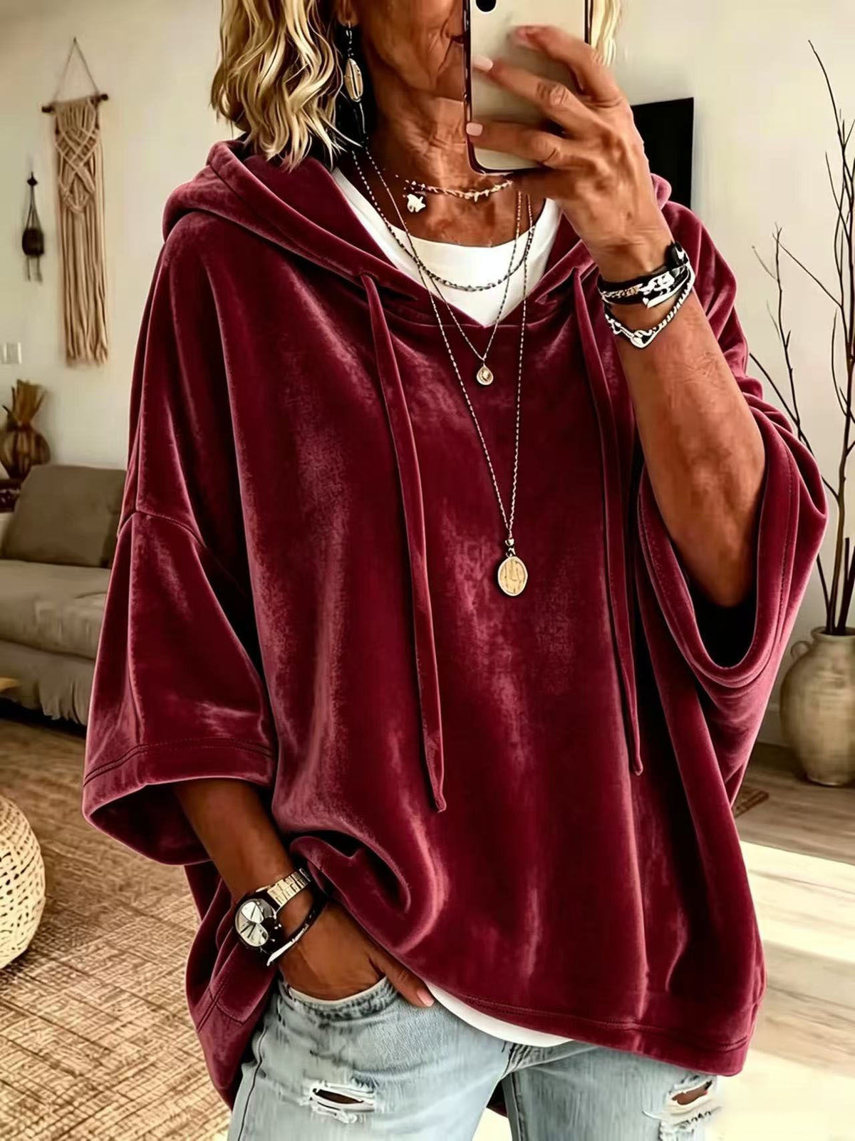 Helvano | Oversized Hoodie für Damen