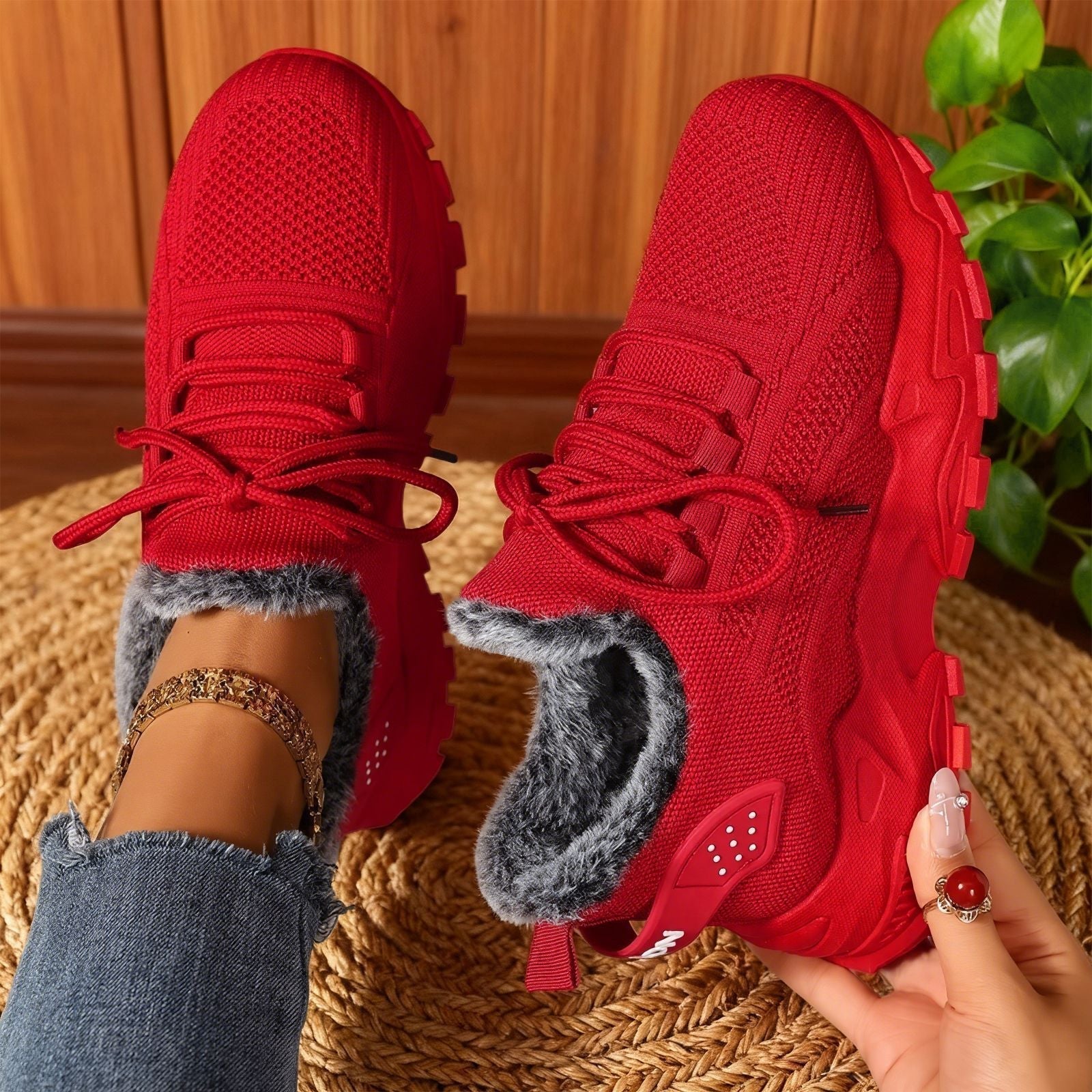 Helvano | Gefütterte Fleece-Sneaker für Damen