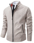 Helvano | Strickjacke mit Stehkragen und Reissverschluss für Herren