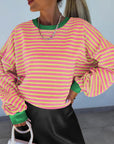 Helvano | Gestreiftes Boxy-Sweatshirt für Damen