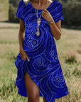 Helvano | Midikleid für Damen mit Blumenmuster