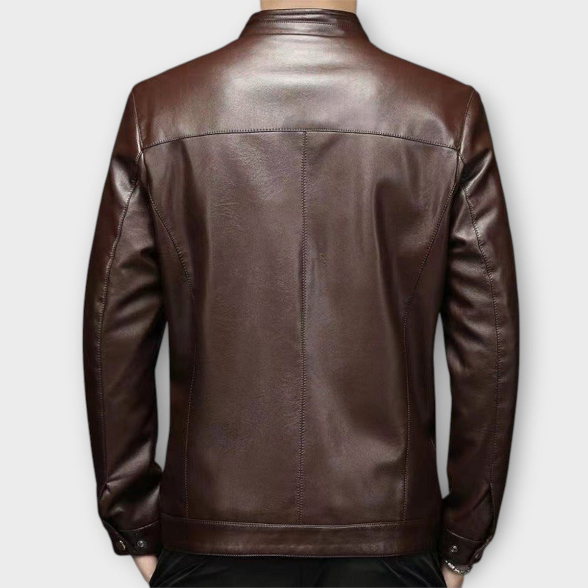 Helvano | Slim-Fit Lederjacke für Herren