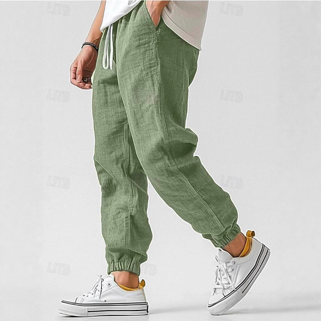 Helvano | Leinenhose für Herren mit elastischem Bund